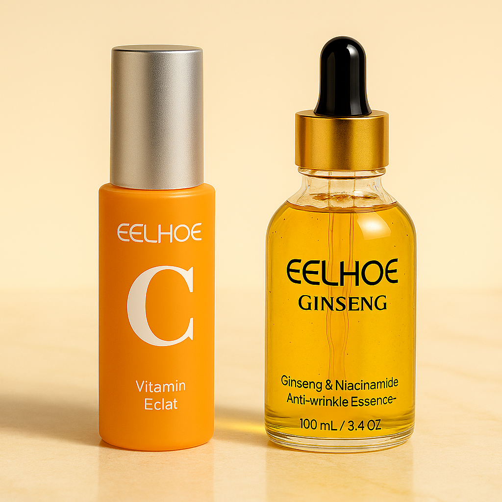 The Glow Routine — Spray Vitamine C + Sérum Ginseng